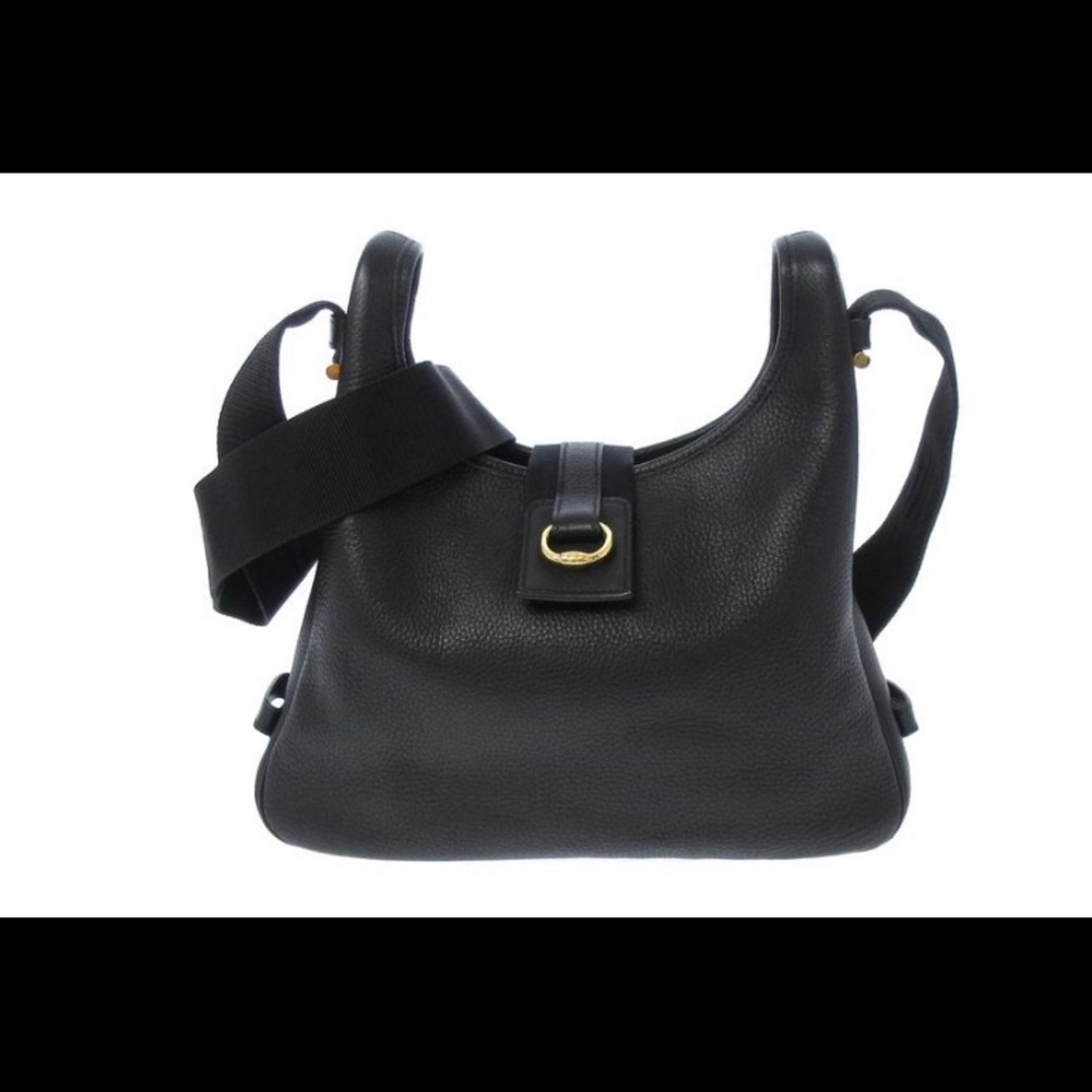 Hermès Sako Bag in black Togo leather